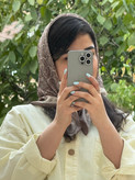 مینی اسکارف نخی زنانه تم مشکی