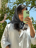 مینی اسکارف نخی زنانه تم مشکی