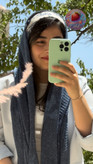 مینی اسکارف نخی زنانه تم سورمه ای