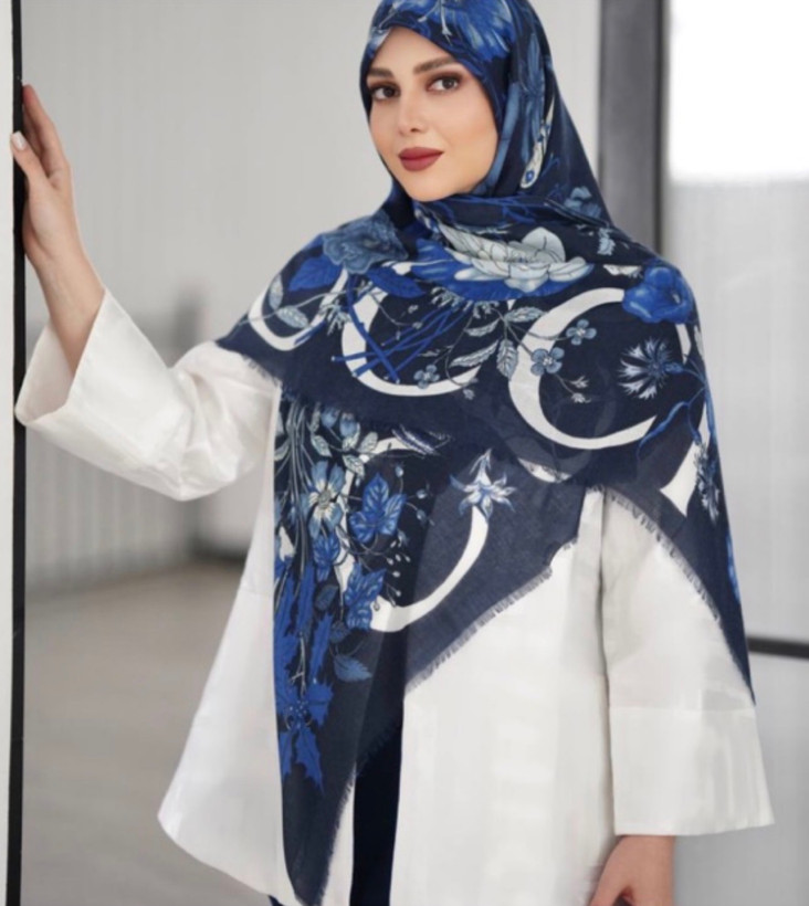 روسری زنانه نخی بهاره دورریش