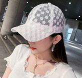 کلاه کپ زنانه دانتل مدل بابونه وارداتی